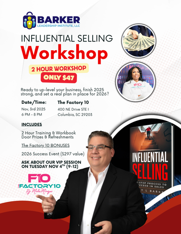 Influential Selling Workshop Columbia SC